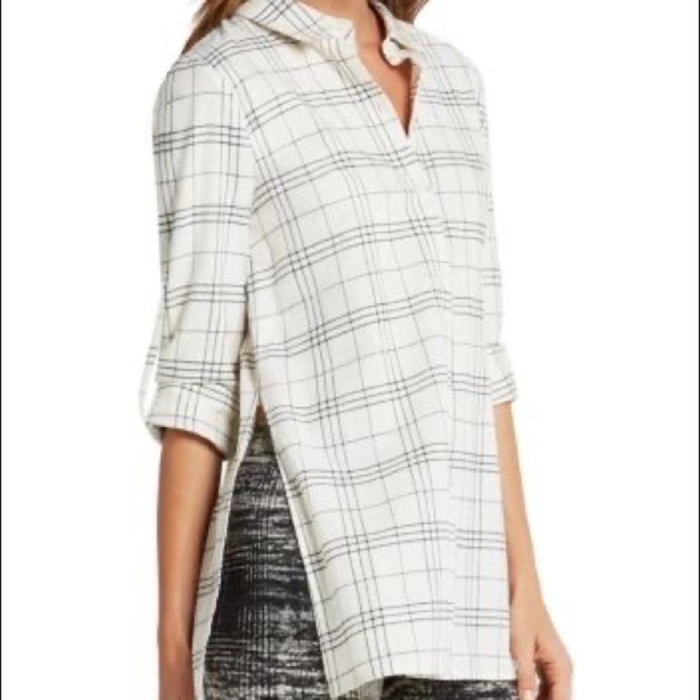 BCBGenration Plaid Tunic